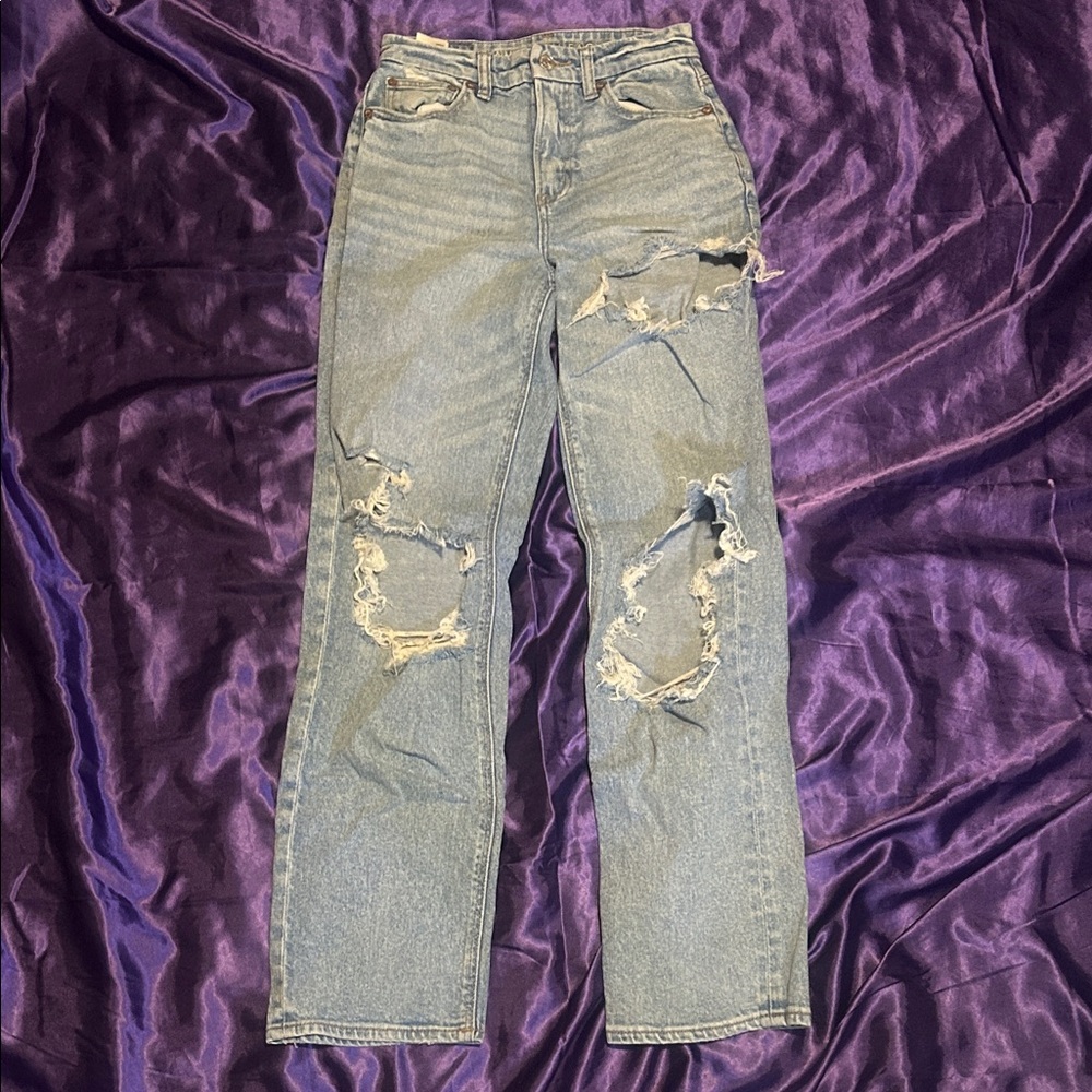 American Eagle Outfitters Light Blue Stretch Denim Jeans
